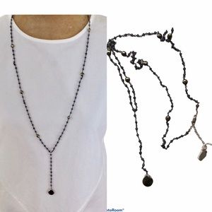 Ela Rae Yaeli Satellite Labradorite stone necklace